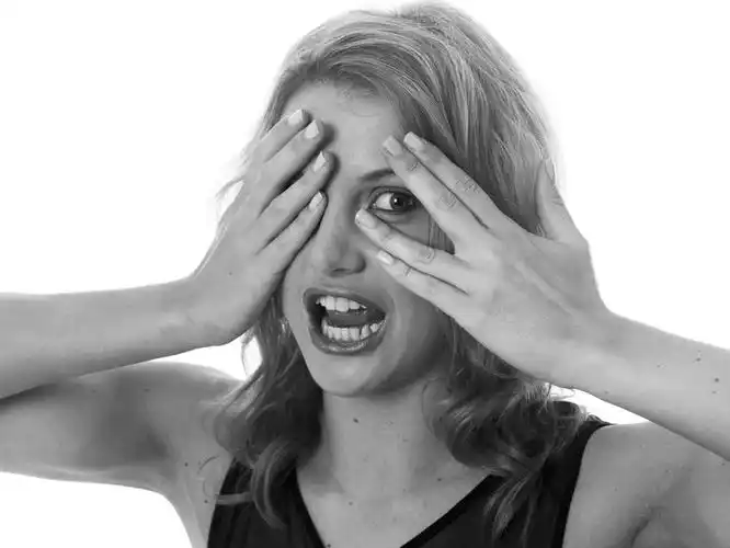 肖像权,恐惧,惊恐,美女