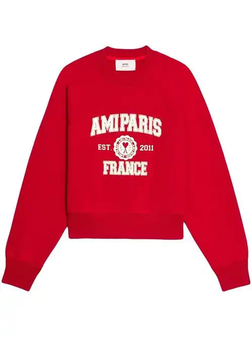 image 1 of ami paris logo印花卫衣