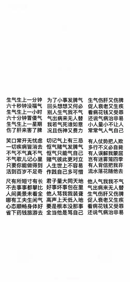 求一些提醒自己不要生气的壁纸