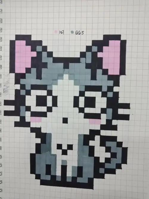 拼豆格子画像素画