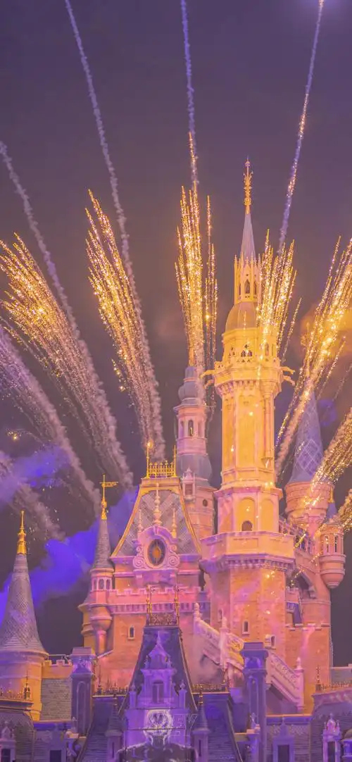 上海迪士尼2020年烟花壁纸