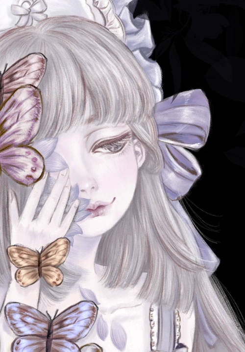 暗夜精灵 临摹作品|插画|艺术插画|柔软的梦 - 临摹作品 - 站酷