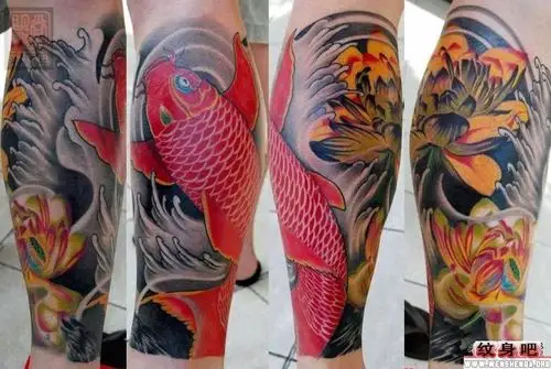 超经典时尚莲花纹身图