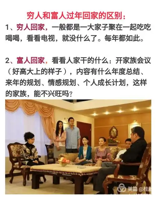 穷人和富人回家过年!