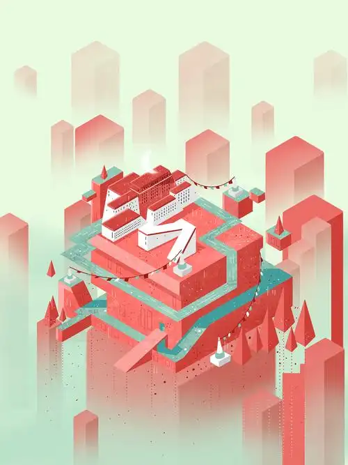 纪念碑谷风建筑|插画|创作习作|橘懒懒 - 临摹作品 - 站酷 (zcool)