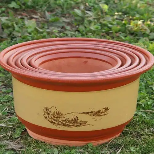 花盆特大号花盆紫砂粗砂陶土陶瓷大号花盆高档落地盆景兰花盆花卉绿植