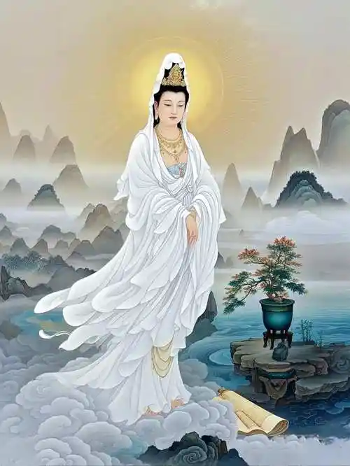 《观世音菩萨》经典佛语,受持一句,也能福泽深厚!