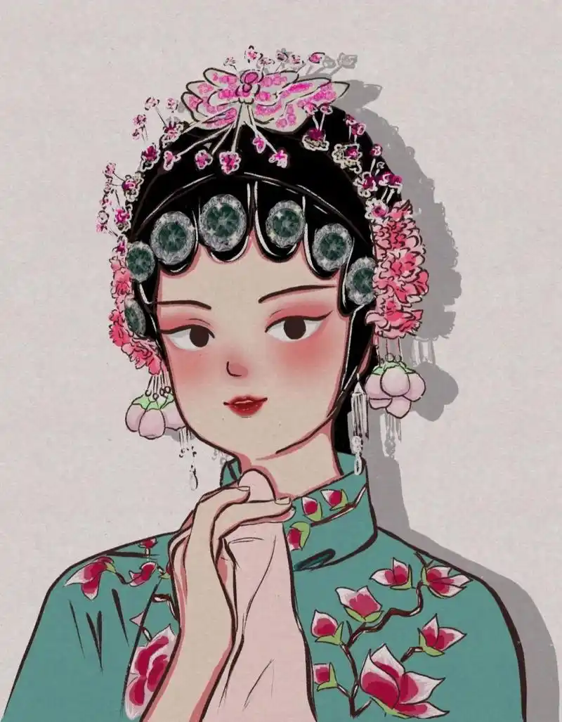 京剧人物/青衣 中国戏曲中旦角之青衣,也称正旦.