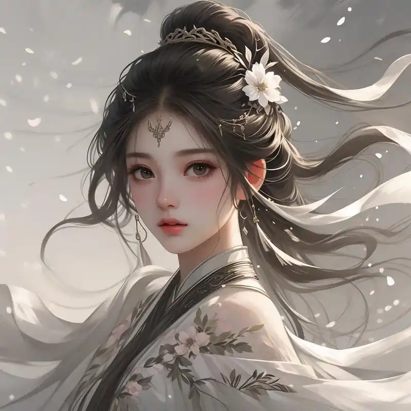 淡雅古风女子头像94温婉可人 今天分享一组淡雅古风风格的女子头像