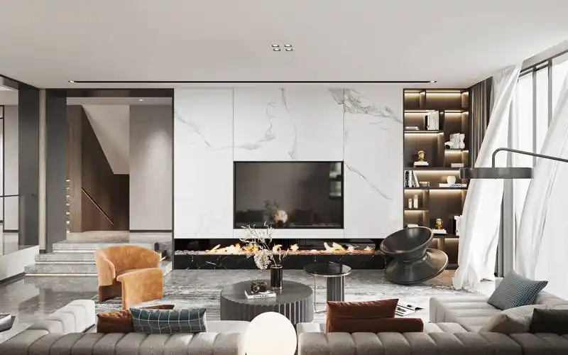 艺术漆墙面效果图片_纹理_金箔_装饰