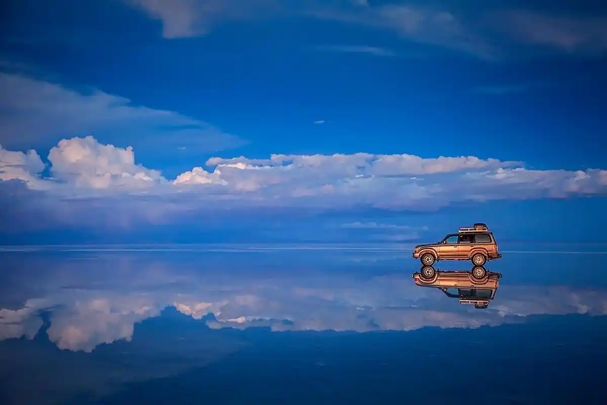 玻利维亚乌尤尼盐湖"天空之镜"