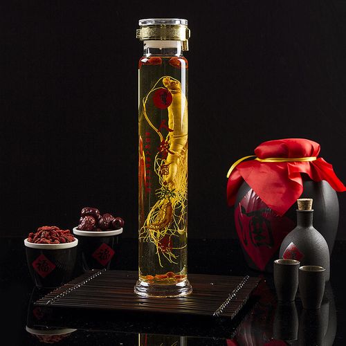 长白山人参枸杞酒48度纯粮食酿造泡酒补酒白酒礼盒送礼1000ml一瓶