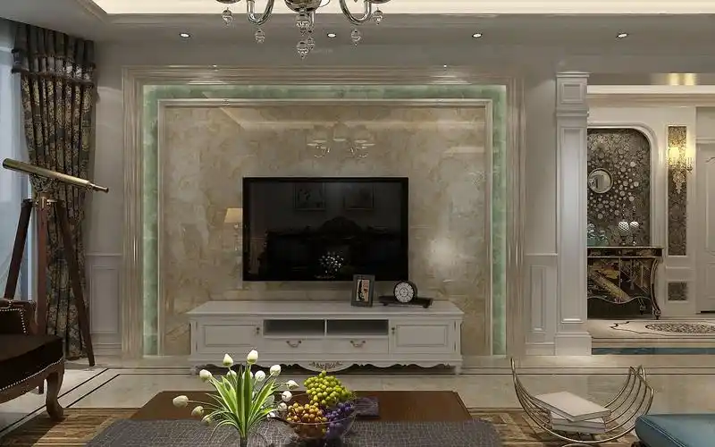 四居室欧式风格客厅电视背景墙