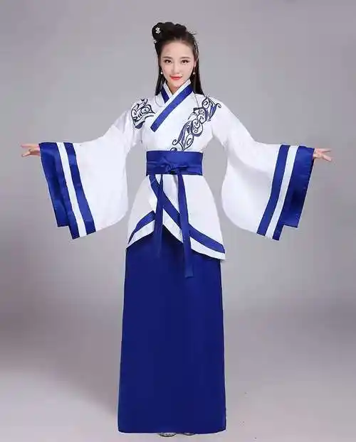 一折汉服女古装襦裙广袖传统