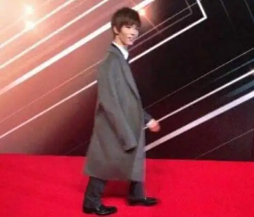 最后一张,穿着大衣的郭敬明,原谅我不厚道的笑了!