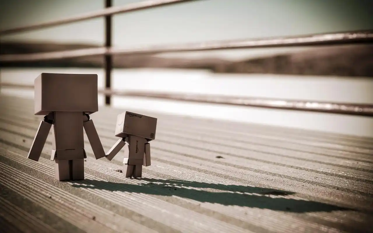 非主流唯美治愈系纸箱人阿楞桌面壁纸第三辑