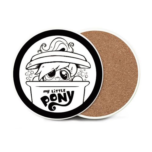 彩虹小马宝莉周边马克杯杯垫小呆可爱吸水杯垫二次元动漫用品