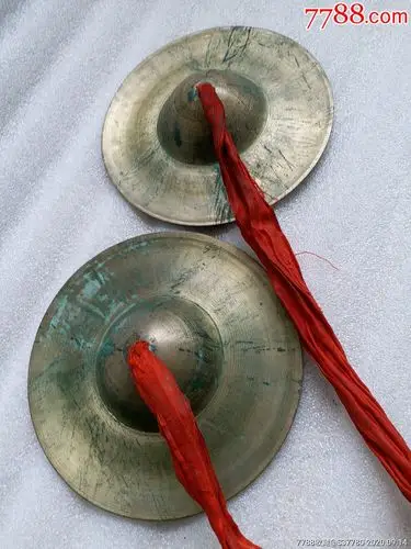 铜钗铜乐器一对无裂纹无磕碰