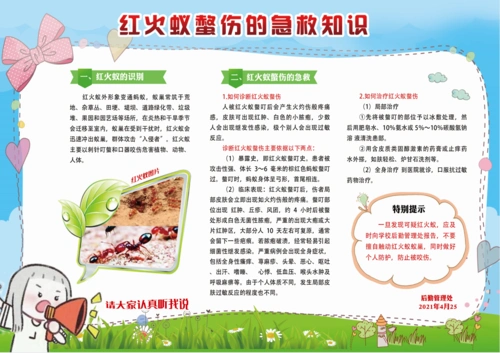 红火蚁防治中的急救知识