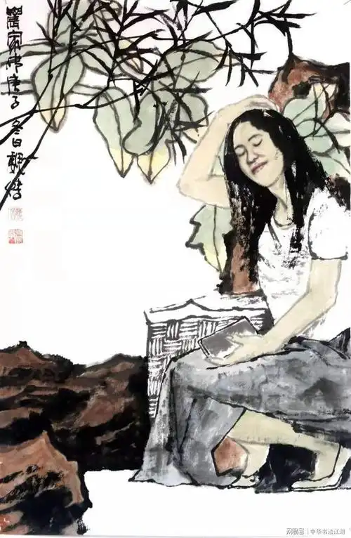 新水墨人物画家魏杰国画作品欣赏