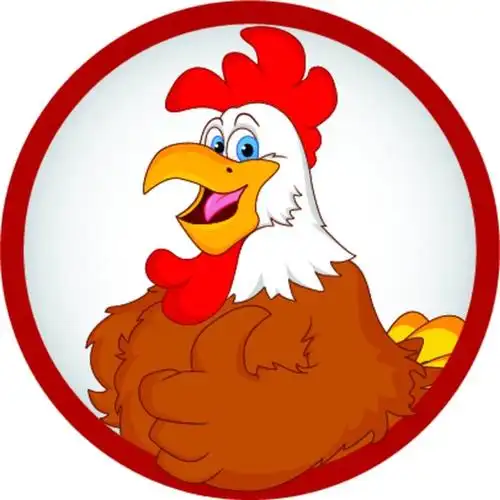 可爱,公鸡,卡通,竖大拇指