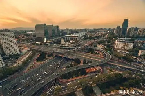 俯瞰西直门立交桥