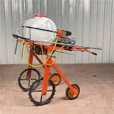 高架自走式喷药机 汽油机动力手推农药打药机 喷杆喷雾机