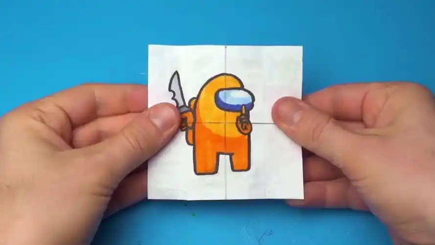 手工纸魔方amongus太空杀纸魔方制作教程