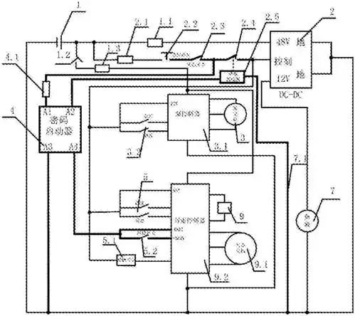 在现有叉车电控系统的基础上,在不破坏整车外电路和行走起升控制电路