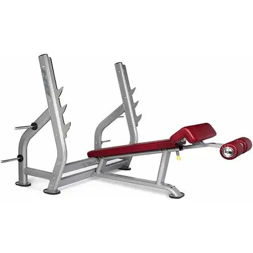 欧洲bh必艾奇l855商用下斜式杠铃卧推架杠铃推胸举重床室内健身房上身