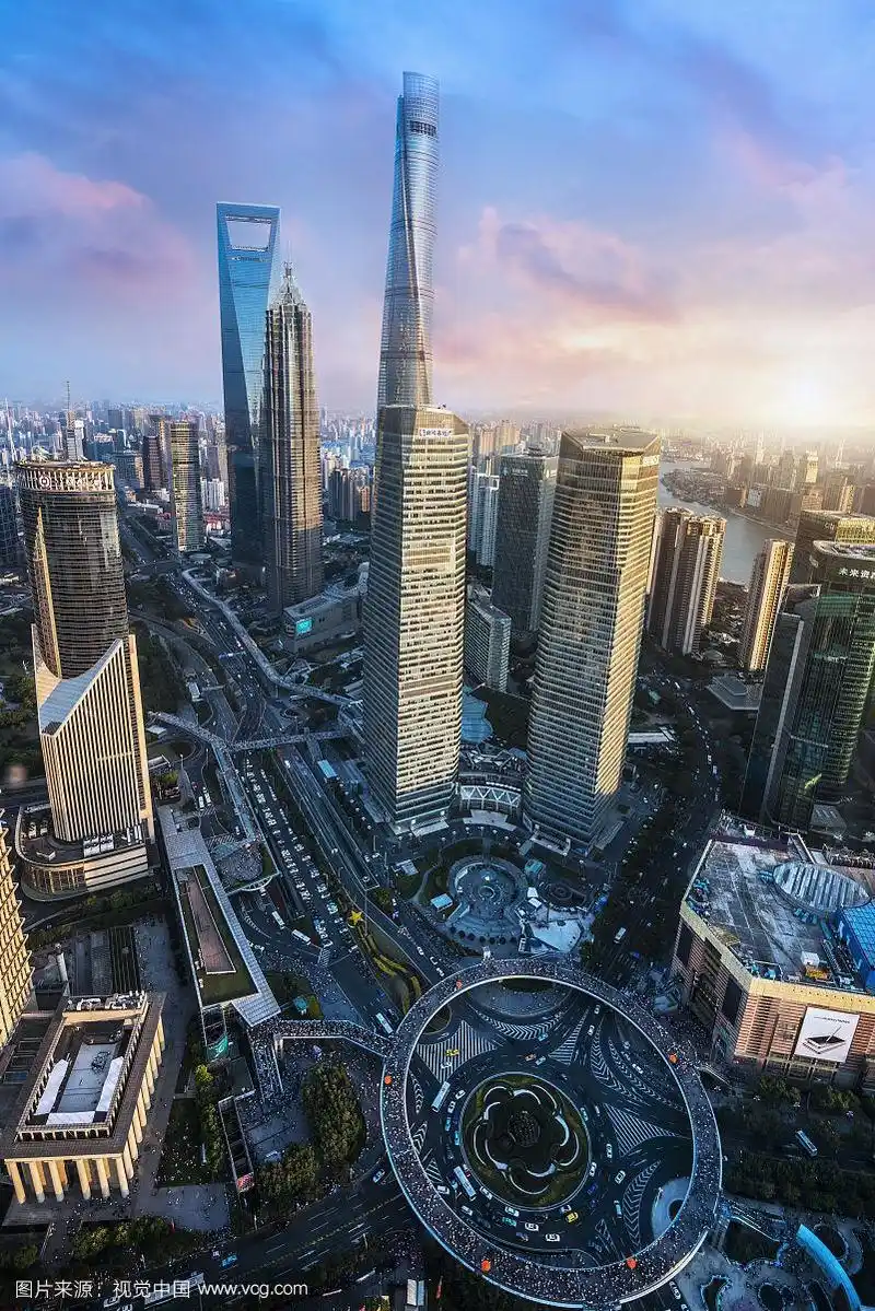 上海陆家嘴俯瞰