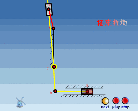 一波复杂的连杆机构动态图