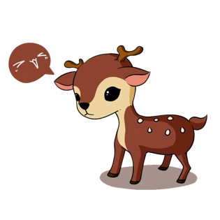 卡通麋鹿pngpsd2000*2000情侣小麋鹿手绘插画小箭头小标签圣诞麋鹿