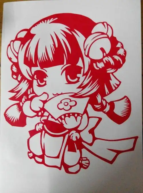 动漫剪纸刻纸卡通女剪纸图案大全图片大全图片大全图片大全图片大全