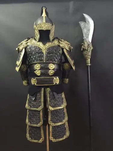 仿古代将军盔甲cos古装片武将铠甲工艺品 订做 剧组演出服装可穿