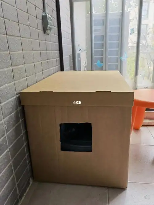哈哈自制封闭式猫砂盆