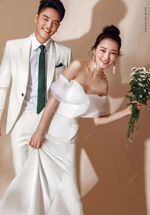 杭州金夫人时尚杂志风婚纱照秀出你的冷艳高贵明星范