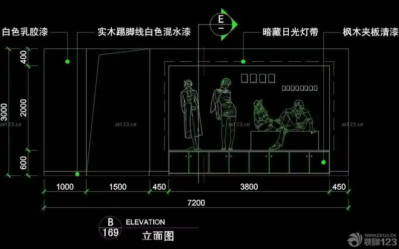 2020服装店店铺橱窗货架设计平面图