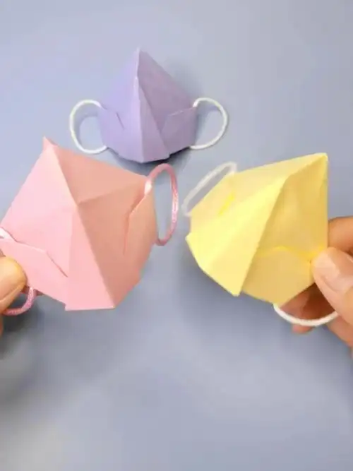 可爱小口罩手工折纸教程