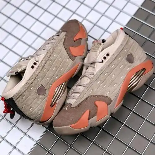 运动鞋air乔144兵马俑灰粉棕clot陈冠希dc9857200粉棕色36