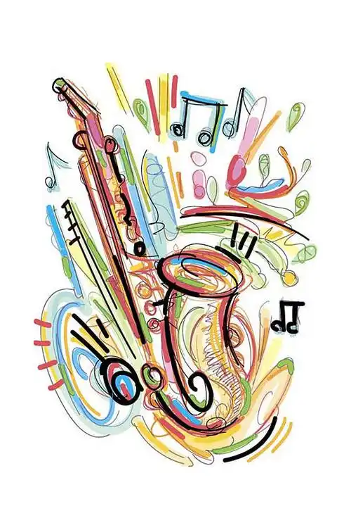 彩色乐器图片素材