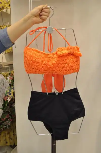 editor-a 女士抹胸糖果色泳衣套装均码23000