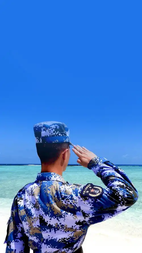 高清壁纸丨碧海蓝天,跟人民海军一起守护