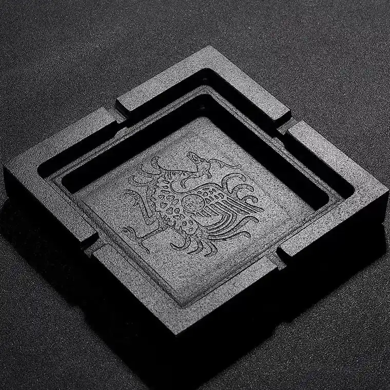 这个烟灰缸真的太好看了!石制材质,质感很好,摸起来很舒服.放 - 抖音