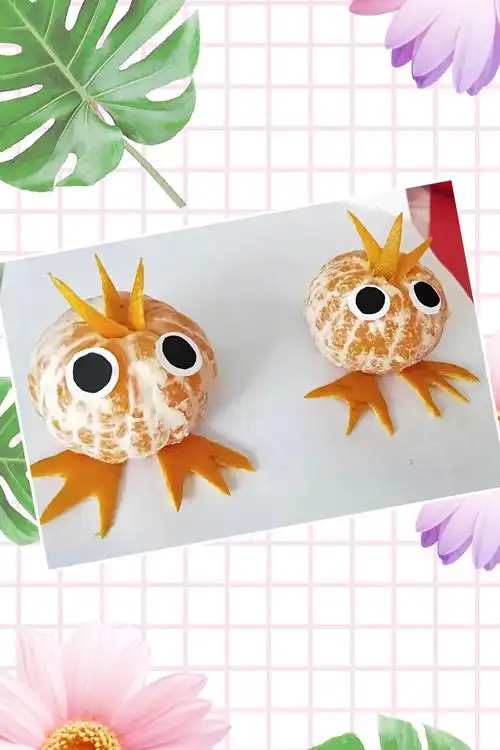 幼儿园中一班水果大变身 写美篇用添画的方法将水果变成其它各种造型