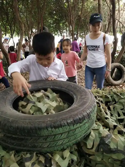 原来是去丛林寻宝了.仔细找一找,看看有什么宝物呀?