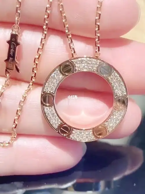 cartier卡地亚love大饼项链78