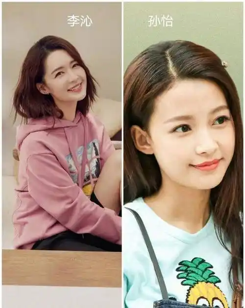 李沁和孙怡殷桃和袁立的眉眼相似度极高,只是袁立的下颌骨略宽一些