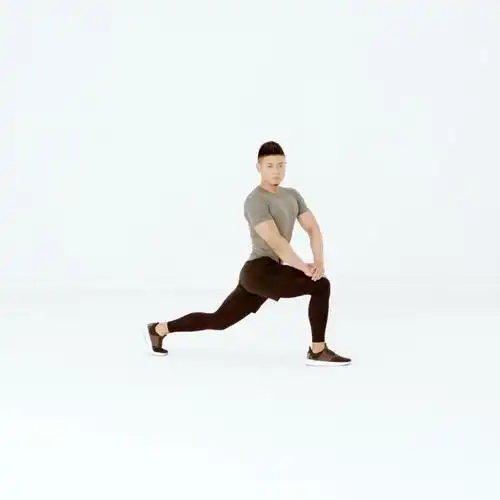 左侧髂腰肌拉伸