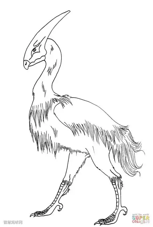 侏罗纪翼龙简笔画